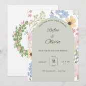 Invitation de mariage (Devant / Derrière)