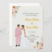 Invitation de mariage (Devant / Derrière)