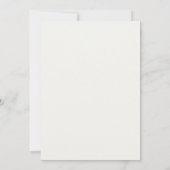 Invitation de mariage (Dos)