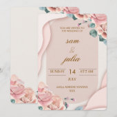 Invitation de mariage (Devant / Derrière)