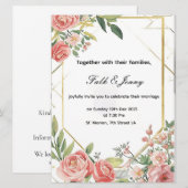 Invitation de mariage (Devant / Derrière)