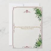 invitation de mariage (Dos)