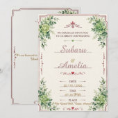 invitation de mariage (Devant / Derrière)