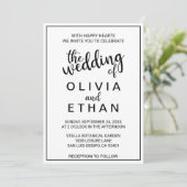 Invitation de mariage (Debout devant)