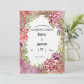 Invitation de mariage (Debout devant)