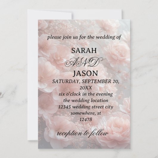 Invitation de mariage (Devant)