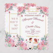 invitation de mariage (Devant / Derrière)