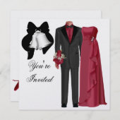 Invitation de mariage (Devant / Derrière)