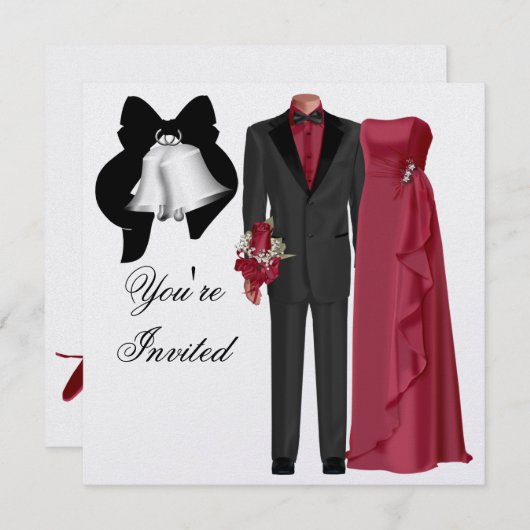 Invitation de mariage (Devant / Derrière)