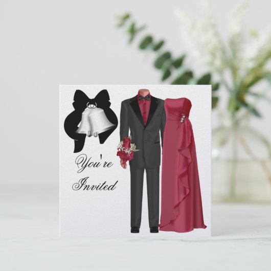 Invitation de mariage (Debout devant)