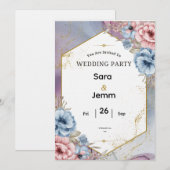 Invitation de mariage (Devant / Derrière)