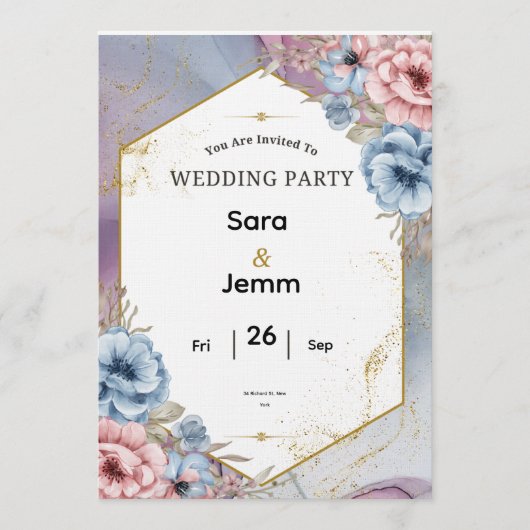 Invitation de mariage (Devant)