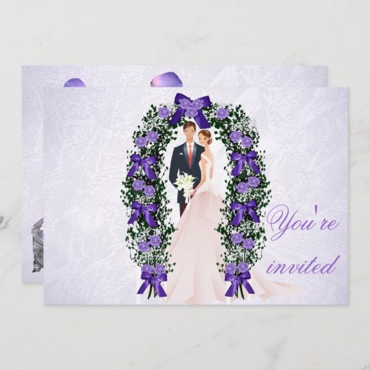 Invitation de mariage (Devant / Derrière)