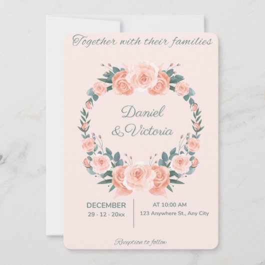 Invitation de mariage (Devant)
