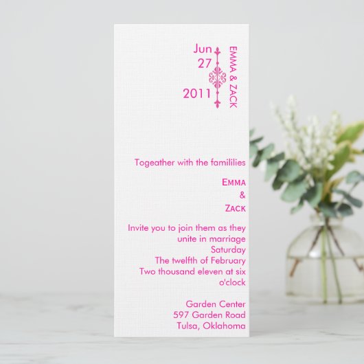  Invitation de mariage (Debout devant)