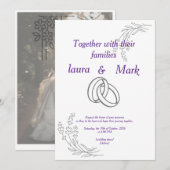 invitation de mariage (Devant / Derrière)