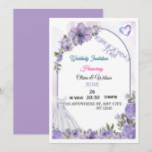 Invitation de mariage  (Devant / Derrière)