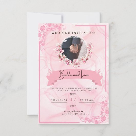Invitation de mariage (Devant)