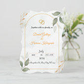 invitation de mariage (Debout devant)