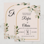 Invitation de mariage  (Devant / Derrière)