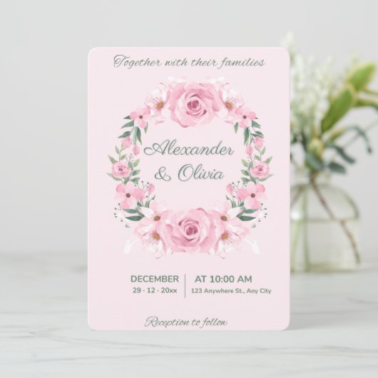 Invitation de mariage (Debout devant)