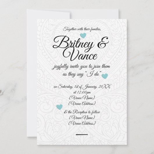 Invitation de mariage (Devant)