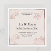 Invitation de mariage (Devant / Derrière)