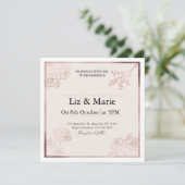 Invitation de mariage (Debout devant)