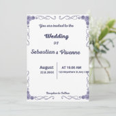 Invitation de mariage (Debout devant)