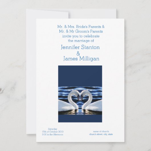 Invitation de mariage (Devant)