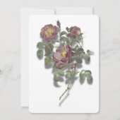 Invitation de mariage (Dos)