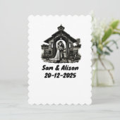 Invitation de mariage (Debout devant)