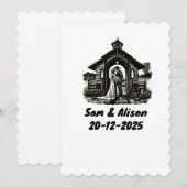 Invitation de mariage (Devant / Derrière)