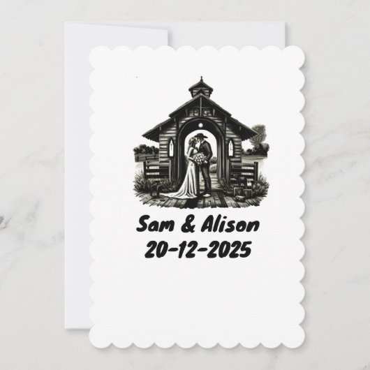 Invitation de mariage (Devant)