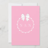 Invitation de mariage (Dos)