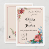 Invitation de mariage (Devant / Derrière)
