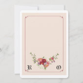 Invitation de mariage (Dos)