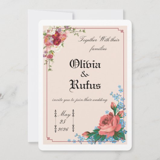 Invitation de mariage (Devant)