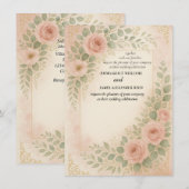 Invitation de mariage (Devant / Derrière)