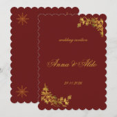 Invitation de mariage (Devant / Derrière)