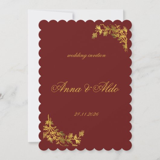 Invitation de mariage (Devant)