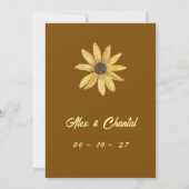 Invitation de mariage (Dos)