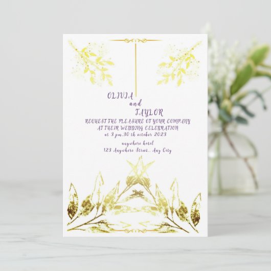 Invitation de mariage (Debout devant)