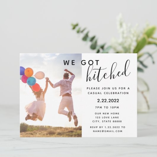 Invitation de mariage (Debout devant)