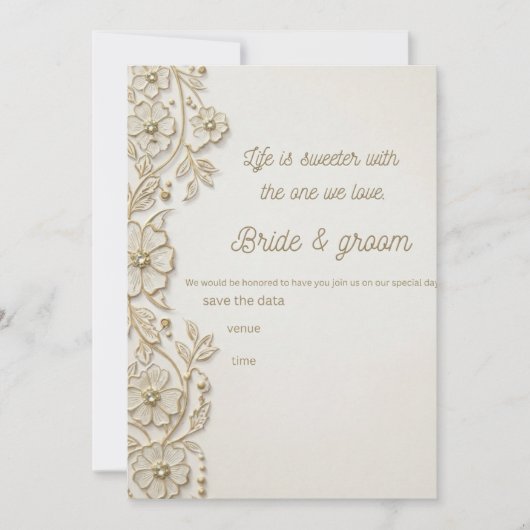invitation de mariage (Devant)