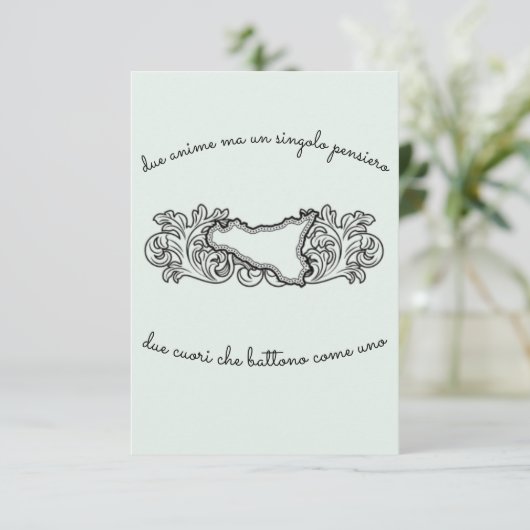 Invitation de mariage (Debout devant)