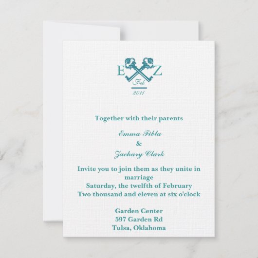  Invitation de mariage (Devant)