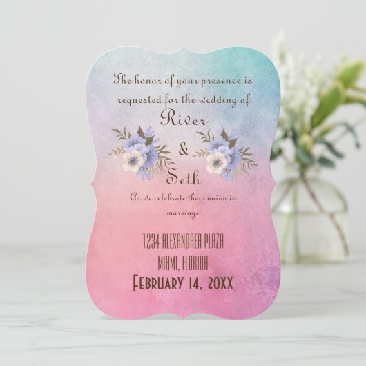 Invitation de mariage (Debout devant)