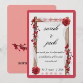 Invitation de mariage (Devant / Derrière)