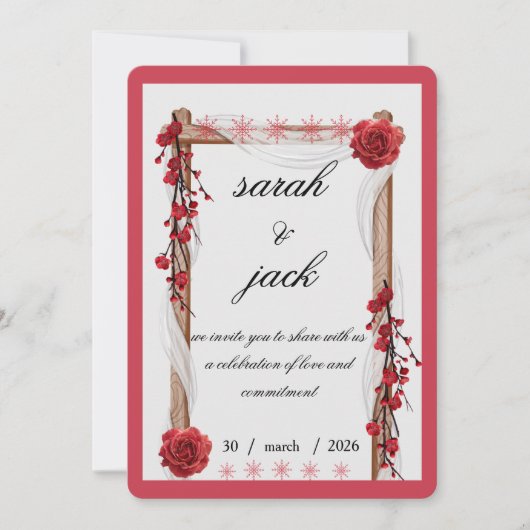 Invitation de mariage (Devant)